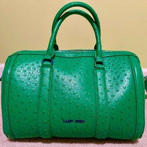 Sassy Jones Ostrich Embossed Green Dottie (HSN)
